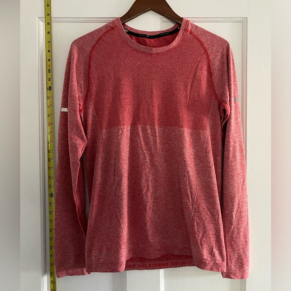Nike Shirt - Nike Running Shirt / Red Running Long sleeve shirt